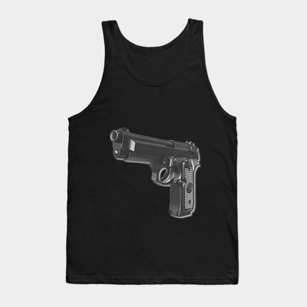 Weapons - HandGun - Beretta M92 - 41202 Tank Top by Semenov